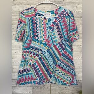 Alfred Dunner bright color women’s shirt (size small)